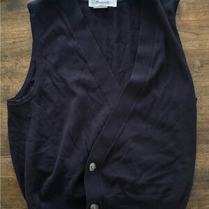 Madewell Black Sleeveless Cardigan Top